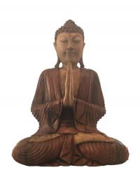 Fiatal Buddha szobor barna (30 cm) 