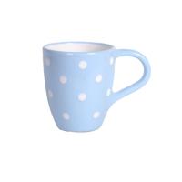 Pöttyös csinos kávés bögre VILÁGOSKÉK